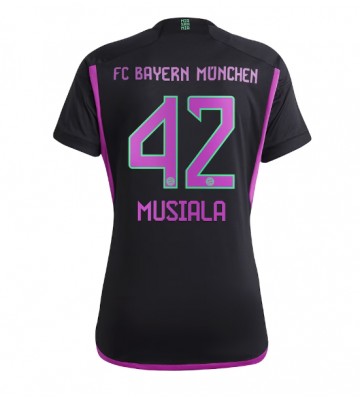 Bayern Munich Jamal Musiala #42 Bortatröja Dam 2023-24 Kortärmad